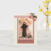 St. Faustina Note Card w/scriptural gieß Karte (Gelbe Blume)