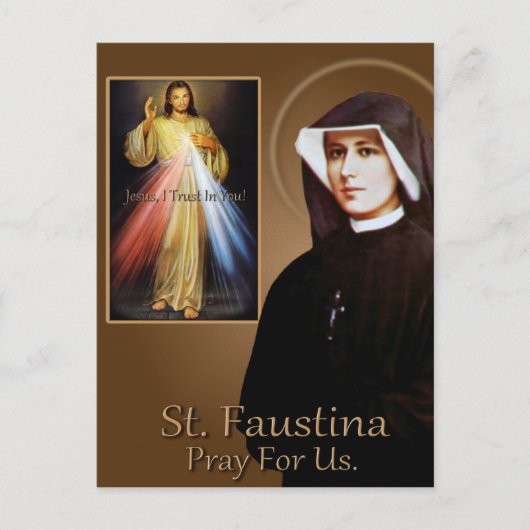 ST FAUSTINA POSTKARTE (Vorderseite)
