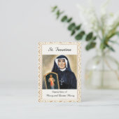 St. Faustina Roman Catholic Prayer Card Platzkarte (Stehend Vorderseite)