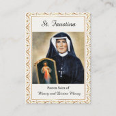 St. Faustina Roman Catholic Prayer Card Platzkarte (Vorderseite)