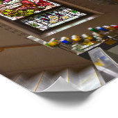 St. Fidelis Glasfenster, Victoria, Kansas Poster (Ecke)