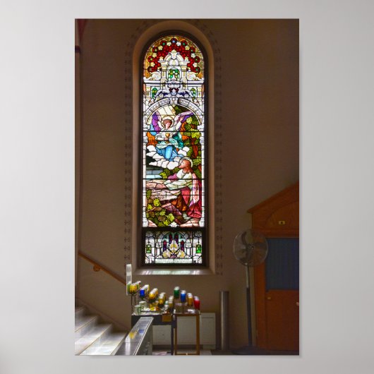 St. Fidelis Glasfenster, Victoria, Kansas Poster (Vorne)