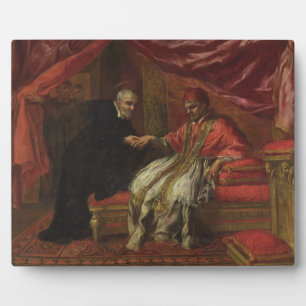 St. Filippo Neri Curing Pope Clemente VIII Fotoplatte
