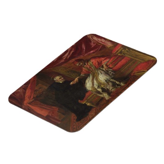 St. Filippo Neri Curing Pope Clemente VIII Magnet (Linke Seite)