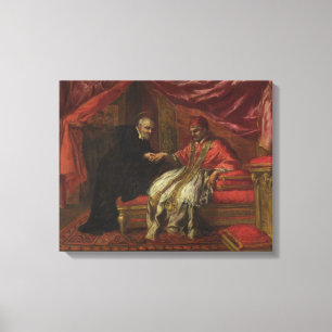St. Filippo Neri, der Papst Clemente VIII kuriert Leinwanddruck
