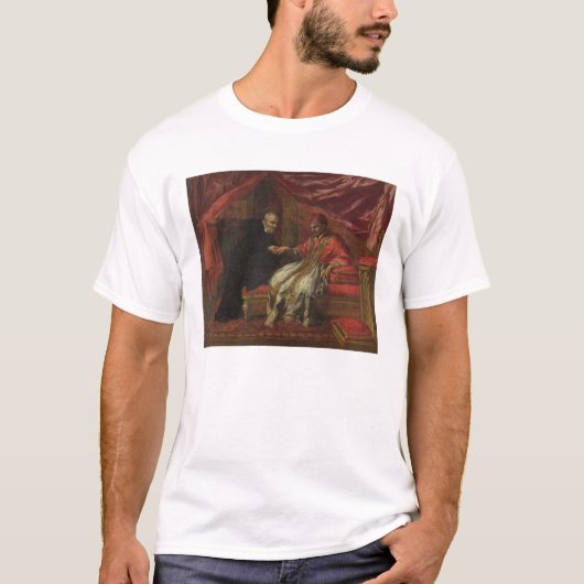 St. Filippo Neri, der Papst Clemente VIII kuriert T-Shirt (Vorderseite)
