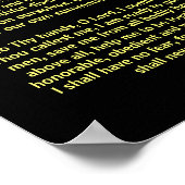 St. Florian Gebet (gesagt von Feuerwehrleuten) Poster (Ecke)