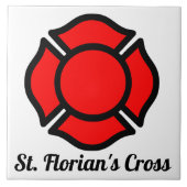 St. Florian-Kreuz Fliese (Vorderseite)