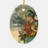 St. Florian mit Eimer (beide; M 019) Keramik Ornament (Vorne)