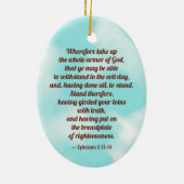 St. Florian mit Eimer (Clear Skies; M 019) Keramik Ornament (Hinten)