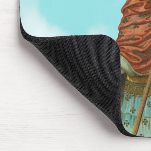 St. Florian mit Eimer (Clear Skies; M 019) Mousepad (Ecke)