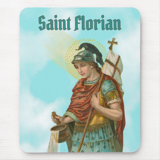 St. Florian mit Eimer (Clear Skies; M 019) Mousepad (Vorne)
