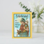 St. Florian mit Eimer (Clear Skies; M 019) Postkarte (Stehend Vorderseite)