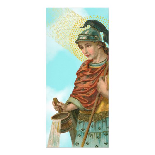 St. Florian mit Eimer (Clear Skies; M 019) Werbekarte (Vorne)