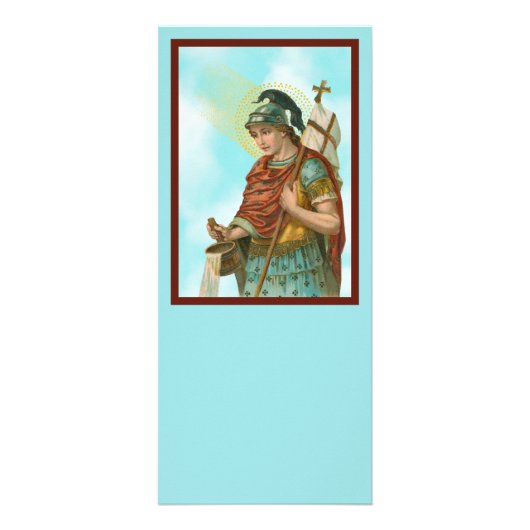 St. Florian mit Eimer (Clear Skies; M 019) Werbekarte (Vorne)