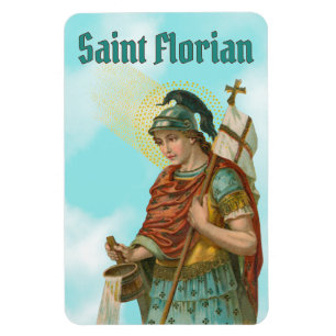 St. Florian mit Eimer (Klarer Himmel; M 019) Magnet