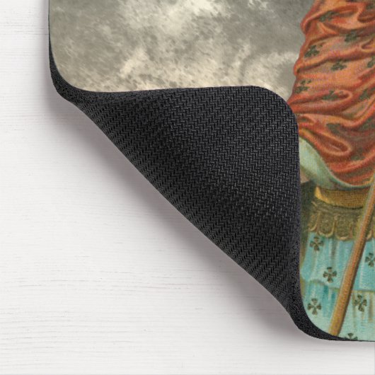 St. Florian mit Eimer (Rauch; M 019) Mousepad (Ecke)