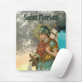 St. Florian mit Eimer (Rauch; M 019) Mousepad (Mit Mouse)