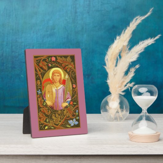 St. Florian (PM 03) 5"x7" Plaque 1 mit Easel Fotoplatte (Seite)