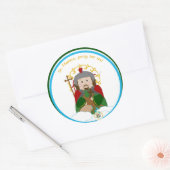 St. Florian Runder Aufkleber (Umschlag)