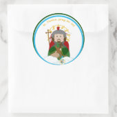 St. Florian Runder Aufkleber (Tasche)