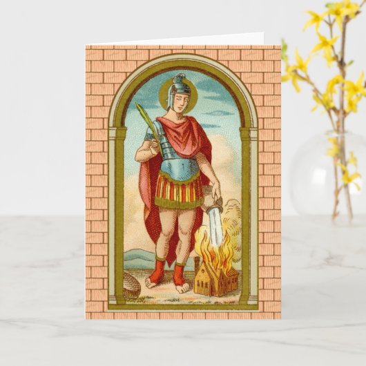 St. Florian von Lorch (BK 32) Blank Gruß Karte (Gelbe Blume)
