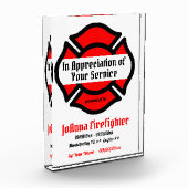 St. Florian's Cross Service Recognition Fotoblock (Links)