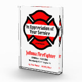 St. Florian's Cross Service Recognition Fotoblock (Rechts)