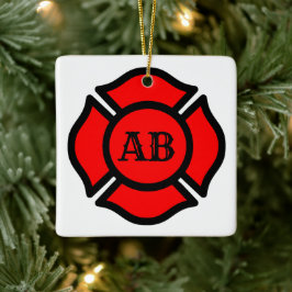 St. Florian's Cross (Stil 1) Quadrat Keramikornament