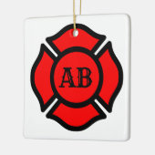 St. Florian's Cross (Stil 1) Quadrat Keramikornament (Links)