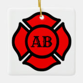 St. Florian's Cross (Stil 1) Quadrat Keramikornament (Vorderseite)