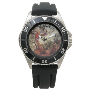 St. Frances Angel und Vögel Armbanduhr