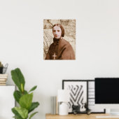 St Frances Cabrini Katholischer Heilige Poster (Heimbüro)