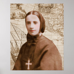 St Frances Cabrini Katholischer Heilige Poster