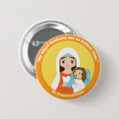 St. Frances von Rom Button (Vorne & Hinten)