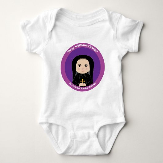 St. Frances Xavier Cabrini Baby Strampler (Vorderseite)