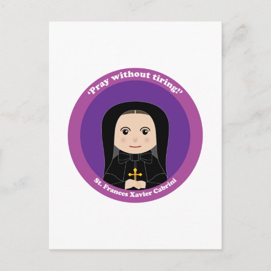 St. Frances Xavier Cabrini Postkarte (Vorderseite)