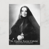 St. Frances Xavier Cabrini Postkarte (Vorderseite)