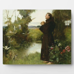 St. Francis, 1898 (Öl auf Leinwand) Fotoplatte