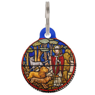 St. Francis Animal Protector Blue Haustiermarke
