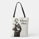 St Francis Assisi der katholischen Tasche (Rückseite)