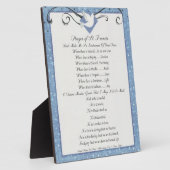 St. Francis Assisi Einfaches Gebet für den Frieden Fotoplatte (Seite)