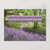 St. Francis Assisi Inspiration Zitat möglich Postkarte (Vorderseite)