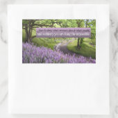 St. Francis Assisi Inspiration Zitat möglich Rechteckiger Aufkleber (Tasche)