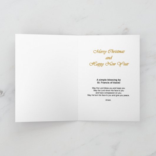 St. Francis Blessing - Weihnachten (Innenseite)