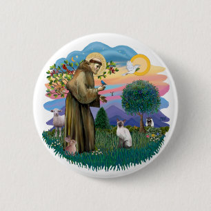 St. Francis / Blue Point Siamese Button