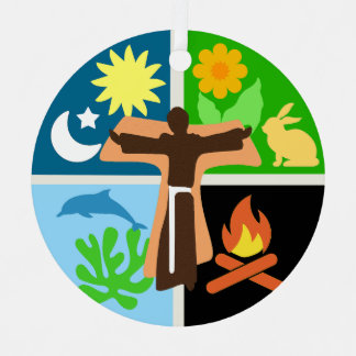 St. Francis Canticle of Creation Ornament Aus Metall