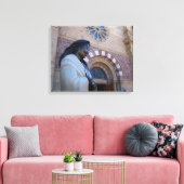 St. Francis Cathedral Santa Fe Kateri Tekakwitha Leinwanddruck (Insitu (Wohnzimmer))