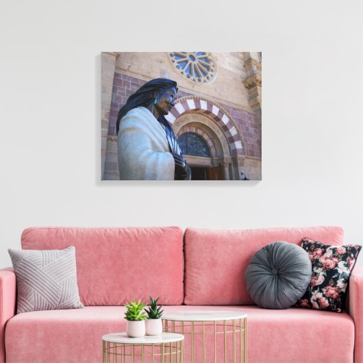 St. Francis Cathedral Santa Fe Kateri Tekakwitha Leinwanddruck (Insitu (Wohnzimmer))