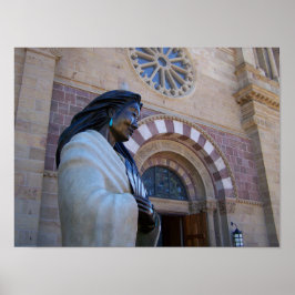 St. Francis Cathedral Santa Fe Kateri Tekakwitha Poster